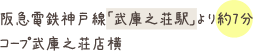 阪急電鉄神戸線「武庫之荘駅」より約7分